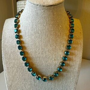 Rebekah Price Turquoise Crystal Necklace